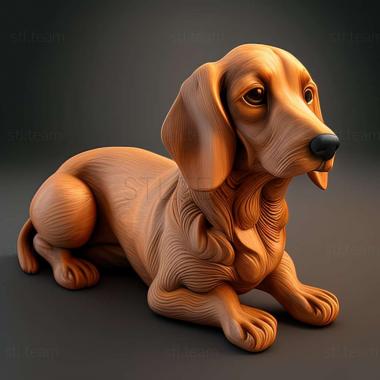 3D model Alpine Dachshund Hound dog (STL)